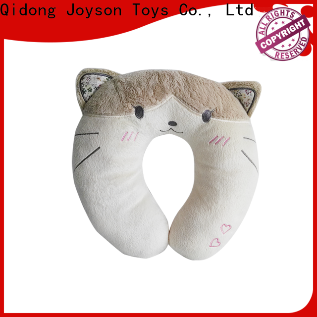 superior quality fluffy neck pillow with logo for bedroom