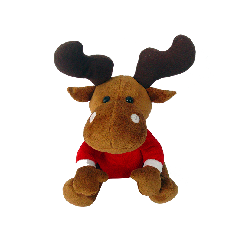 Soft Custom Holiday Plush Christmas Moose Supply