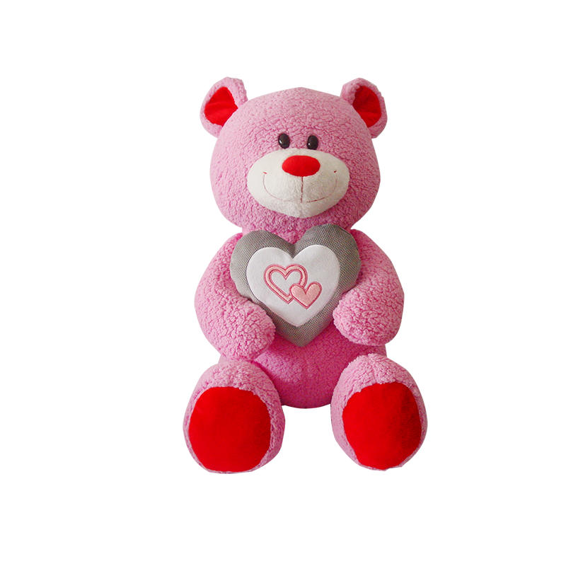 Custom Holiday Plush Stuffed Bears Toys With Heart Wholesale